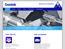 Tablet Screenshot of crontek.fi